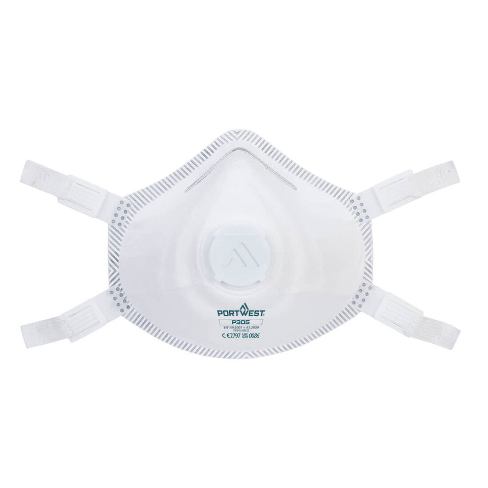 Mascherina FFP3 Dolomia Con Valvola Premium Portwest personalizzato con logo - Pubblienne