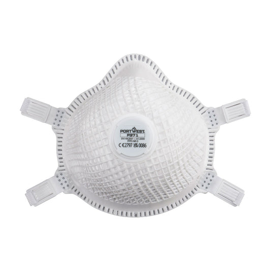 MASCHERINA ERGONET FFP3 DOLOMIA CON VALVOLA Portwest personalizzato con logo - Pubblienne
