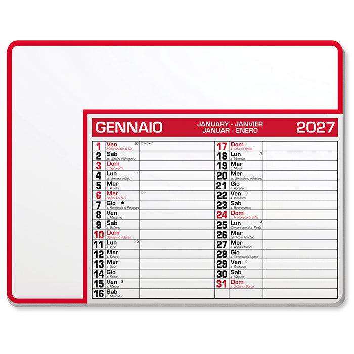 CALENDAR PAD EDGE personalizzato con logo - Pubblienne