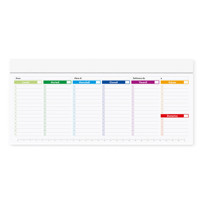 SLIM PLANNING MULTICOLOR personalizzato con logo - Pubblienne