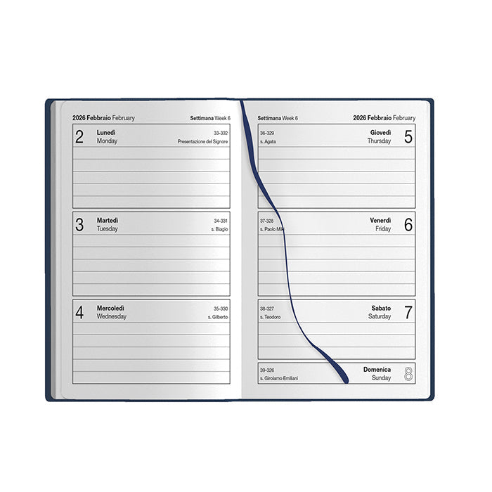 AGENDA TASCABILE SETTIMANALE personalizzato con logo - Pubblienne