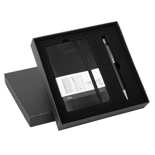 PARURE CALAMUS BLACK SETTIMANALE personalizzato con logo - Pubblienne