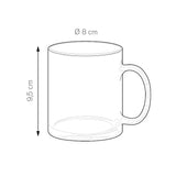 GLASS COLOR MUG personalizzato con logo - Pubblienne