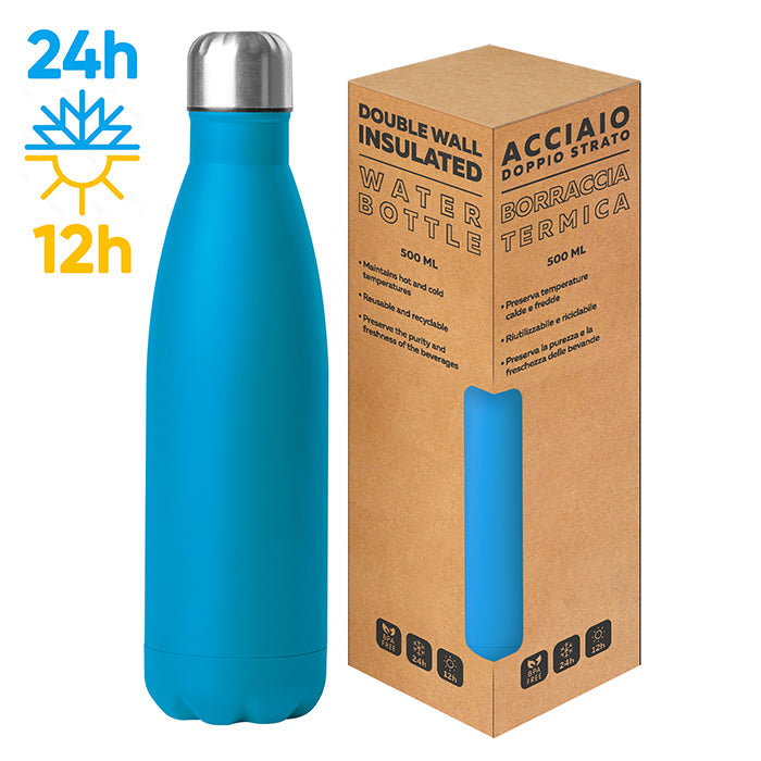 STEEL MAT BOTTLE 500 personalizzato con logo - Pubblienne