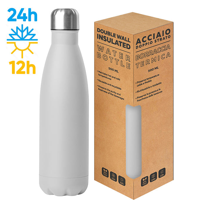STEEL MAT BOTTLE 500 personalizzato con logo - Pubblienne