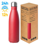 STEEL MAT BOTTLE 500 personalizzato con logo - Pubblienne