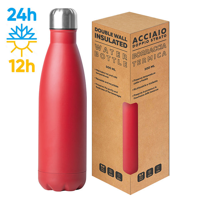 STEEL MAT BOTTLE 500 personalizzato con logo - Pubblienne