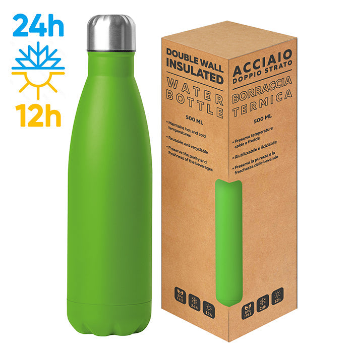 STEEL MAT BOTTLE 500 personalizzato con logo - Pubblienne