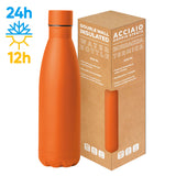 STEEL MAT BOTTLE 500 FLAT personalizzato con logo - Pubblienne