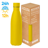 STEEL MAT BOTTLE 500 FLAT personalizzato con logo - Pubblienne