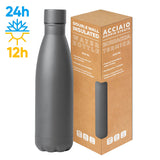 STEEL MAT BOTTLE 500 FLAT personalizzato con logo - Pubblienne