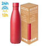 STEEL MAT BOTTLE 500 FLAT personalizzato con logo - Pubblienne