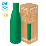 STEEL MAT BOTTLE 500 FLAT personalizzato con logo - Pubblienne