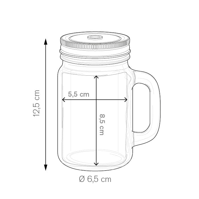 JAR GLASS personalizzato con logo - Pubblienne