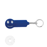 Portachiavi Smile - gettone carrello personalizzato con logo - Pubblienne