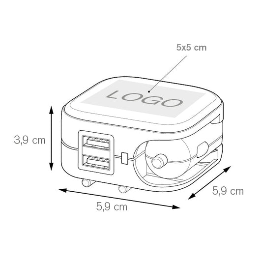 ADAPTOR personalizzato con logo - Pubblienne