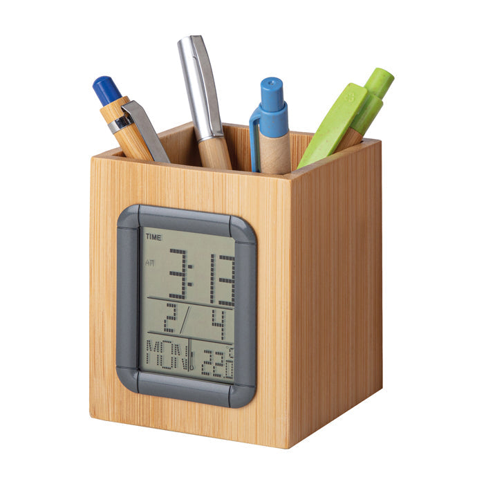 BAMBOO PEN HOLDER personalizzato con logo - Pubblienne
