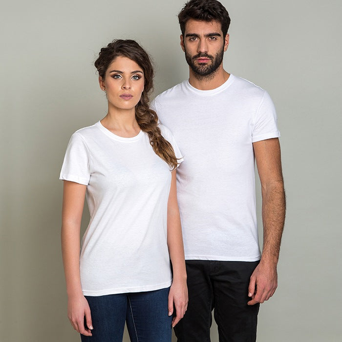 T-shirt bianca neutra 150g personalizzato con logo - Pubblienne