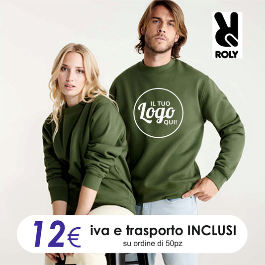 PROMO 50 Felpe Classiche personalizzato con logo - Pubblienne