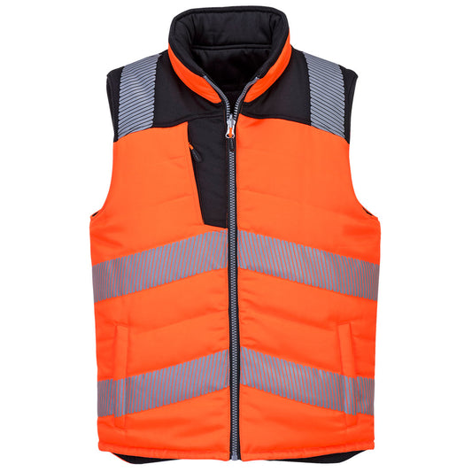PW3 Gilet imbottito reversibile Hi-Vis Portwest personalizzato con logo - Pubblienne