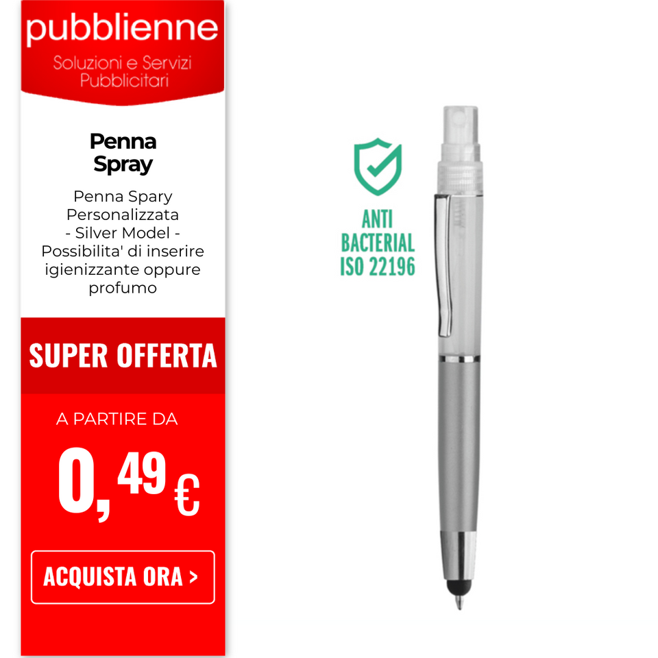 Penna Spray personalizzato con logo - Pubblienne