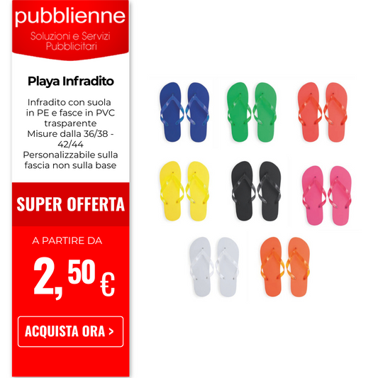 Playa - Infradito personalizzato con logo - Pubblienne