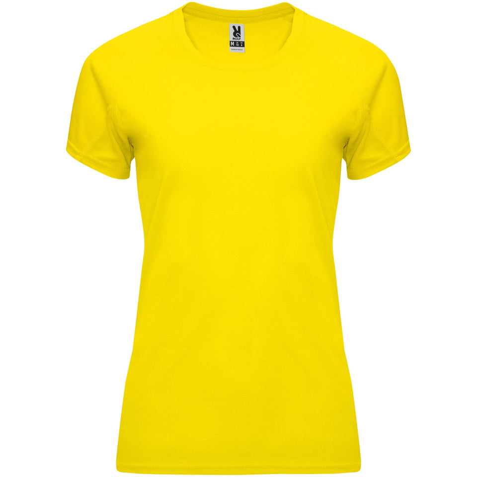 T-shirt sportiva a maniche corte da donna Bahrain personalizzato con logo - Pubblienne