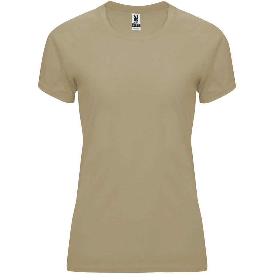 T-shirt sportiva a maniche corte da donna Bahrain personalizzato con logo - Pubblienne