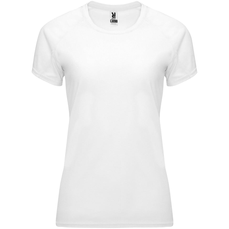 T-shirt sportiva a maniche corte da donna Bahrain personalizzato con logo - Pubblienne