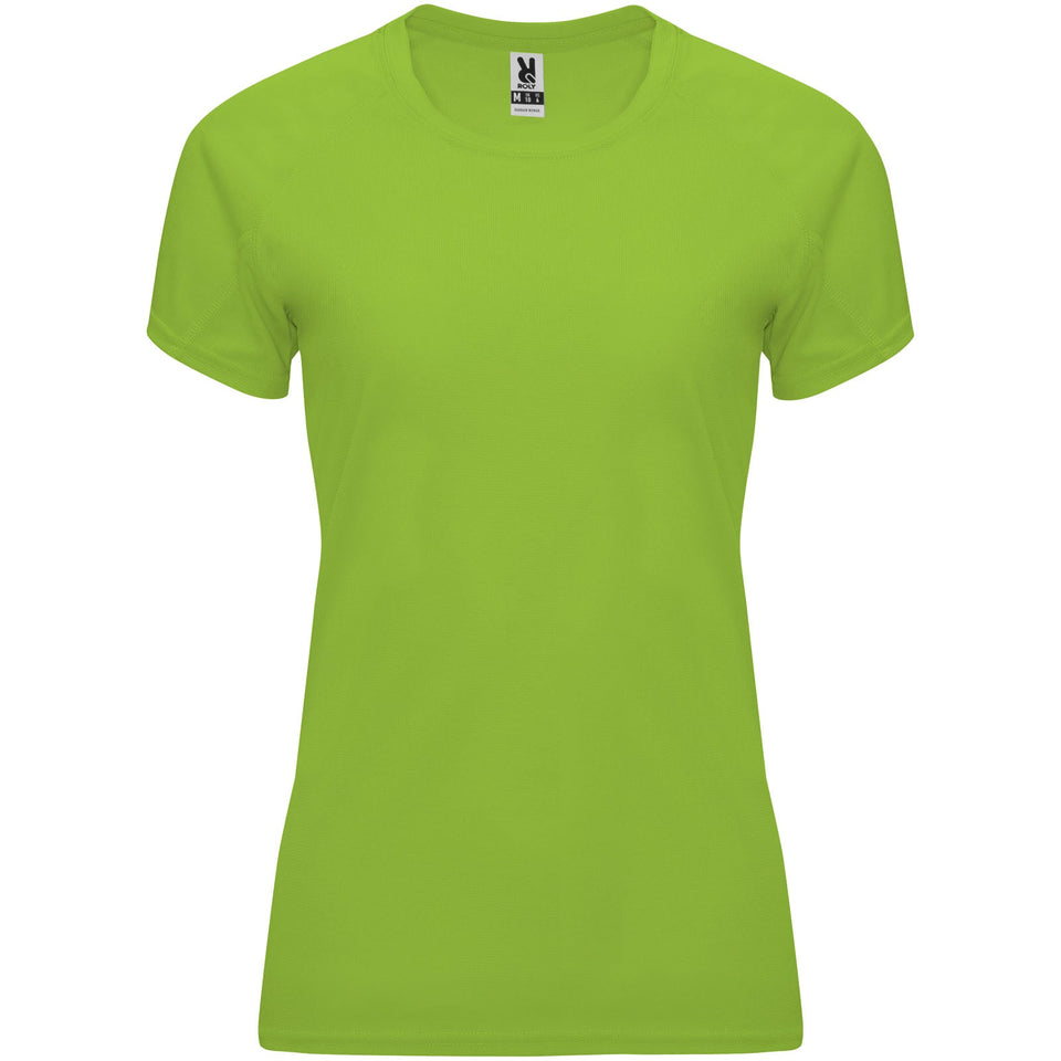 T-shirt sportiva a maniche corte da donna Bahrain personalizzato con logo - Pubblienne