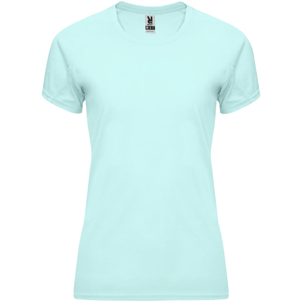 T-shirt sportiva a maniche corte da donna Bahrain personalizzato con logo - Pubblienne
