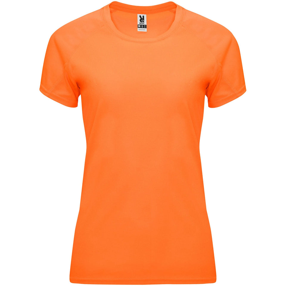 T-shirt sportiva a maniche corte da donna Bahrain personalizzato con logo - Pubblienne