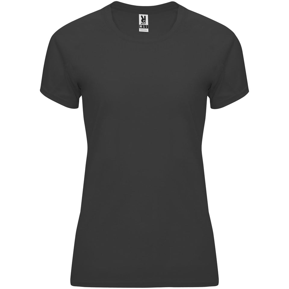 T-shirt sportiva a maniche corte da donna Bahrain personalizzato con logo - Pubblienne