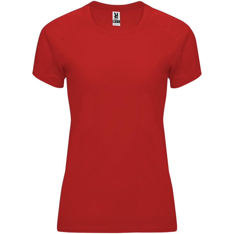 T-shirt sportiva a maniche corte da donna Bahrain personalizzato con logo - Pubblienne
