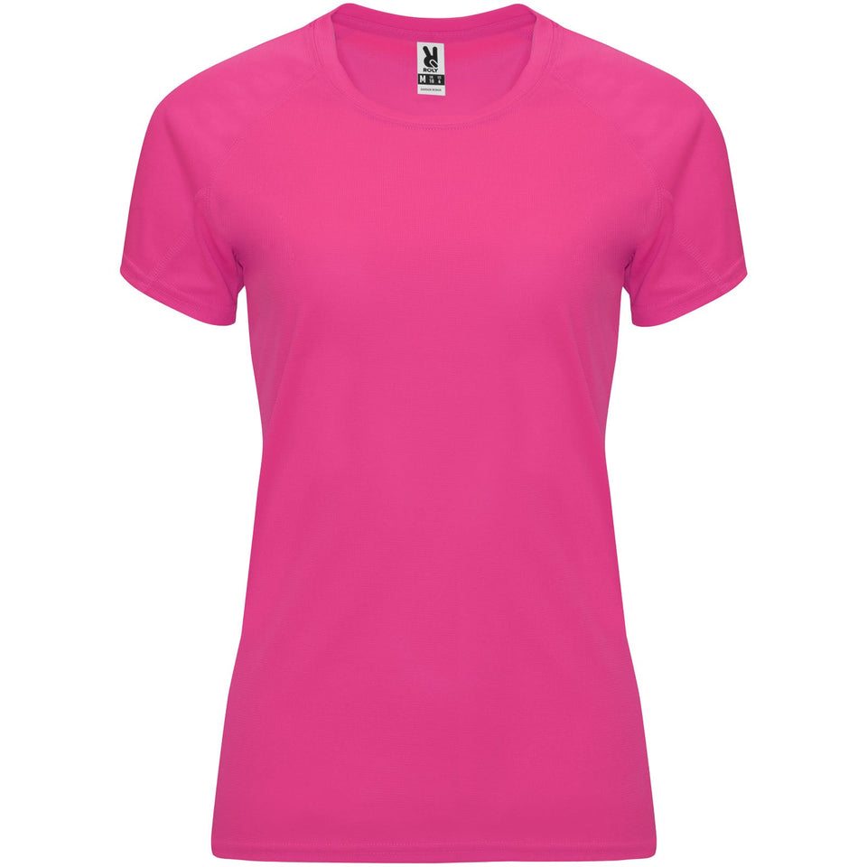 T-shirt sportiva a maniche corte da donna Bahrain personalizzato con logo - Pubblienne