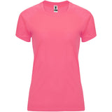 T-shirt sportiva a maniche corte da donna Bahrain personalizzato con logo - Pubblienne