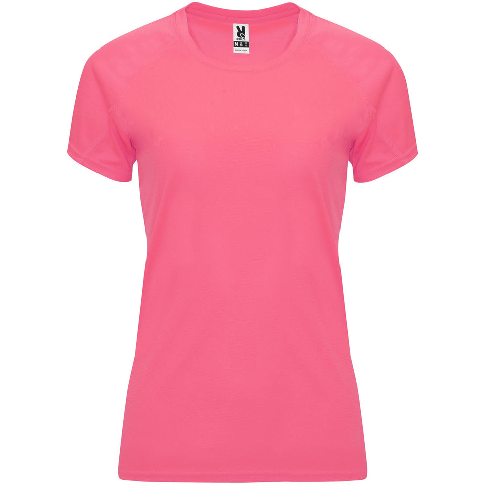 T-shirt sportiva a maniche corte da donna Bahrain personalizzato con logo - Pubblienne