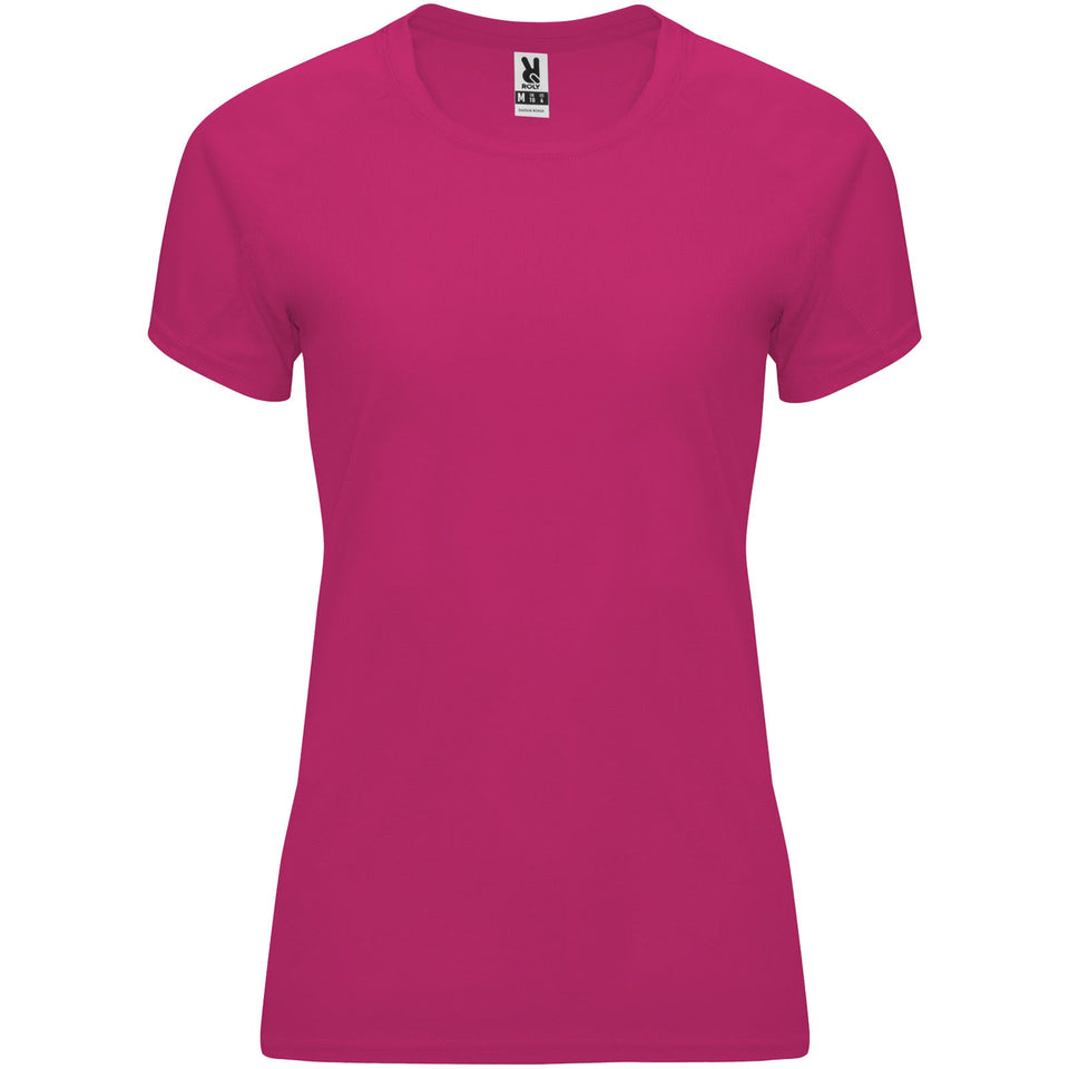T-shirt sportiva a maniche corte da donna Bahrain personalizzato con logo - Pubblienne