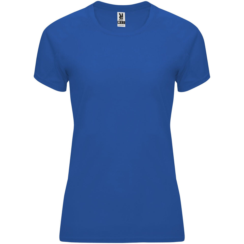 T-shirt sportiva a maniche corte da donna Bahrain personalizzato con logo - Pubblienne