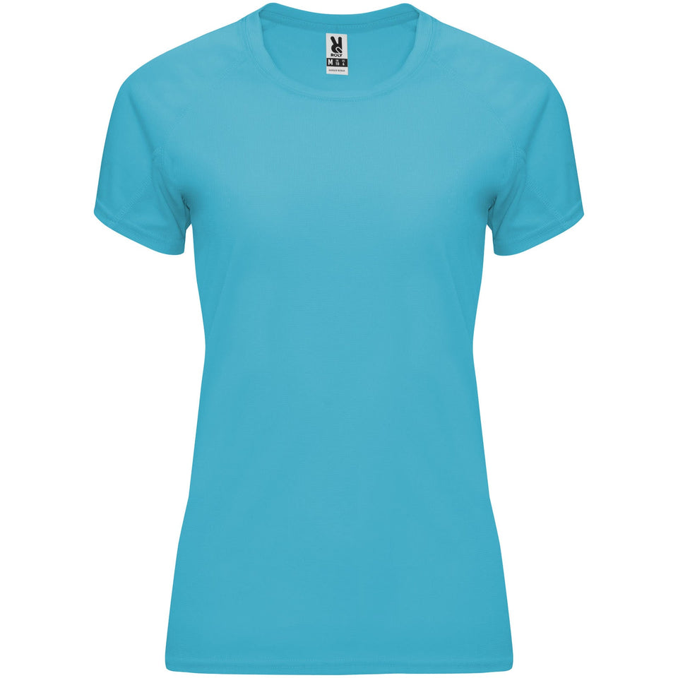 T-shirt sportiva a maniche corte da donna Bahrain personalizzato con logo - Pubblienne