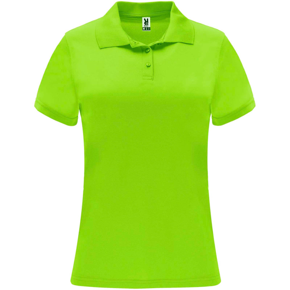 Polo sportiva a maniche corte da donna Monzha personalizzato con logo - Pubblienne