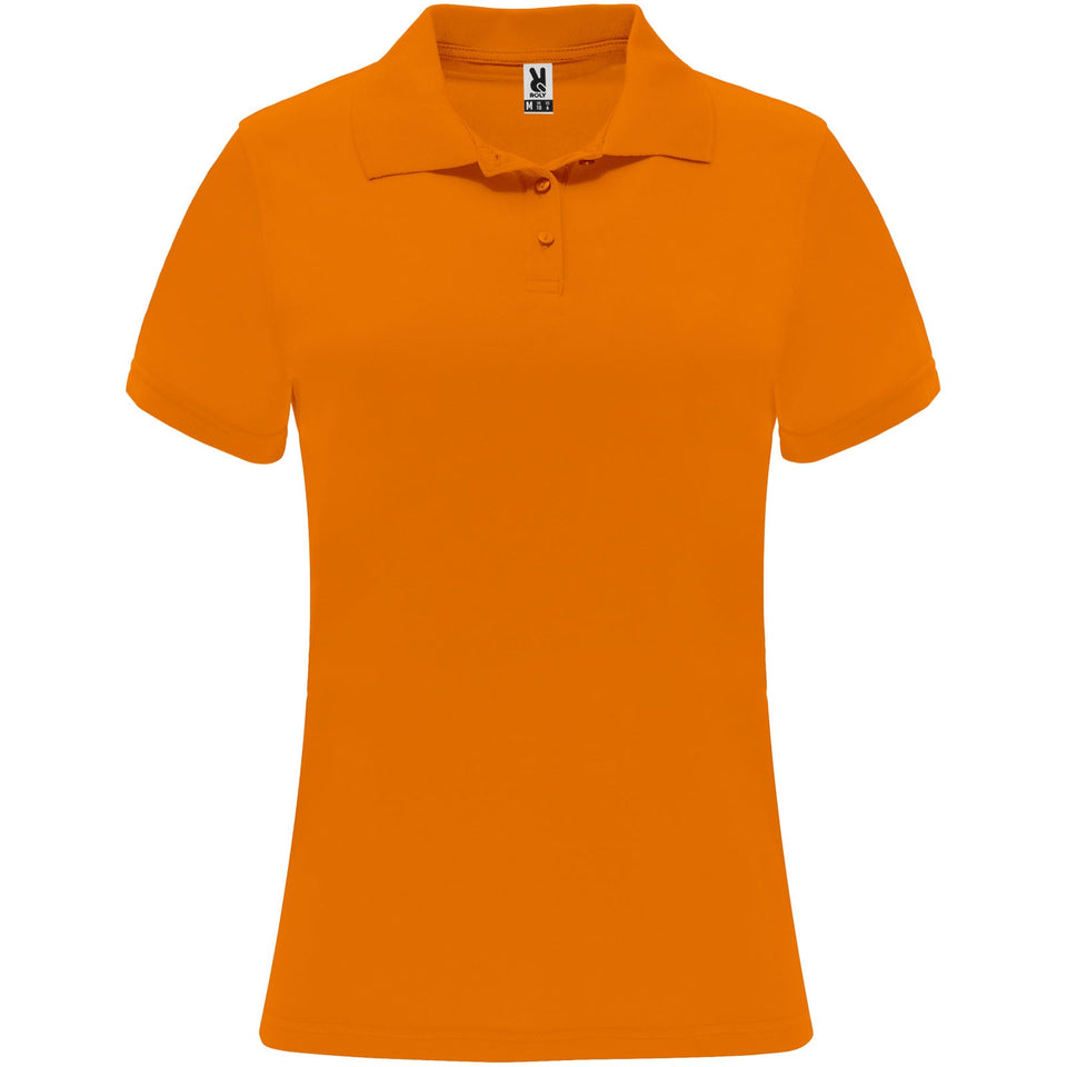 Polo sportiva a maniche corte da donna Monzha personalizzato con logo - Pubblienne