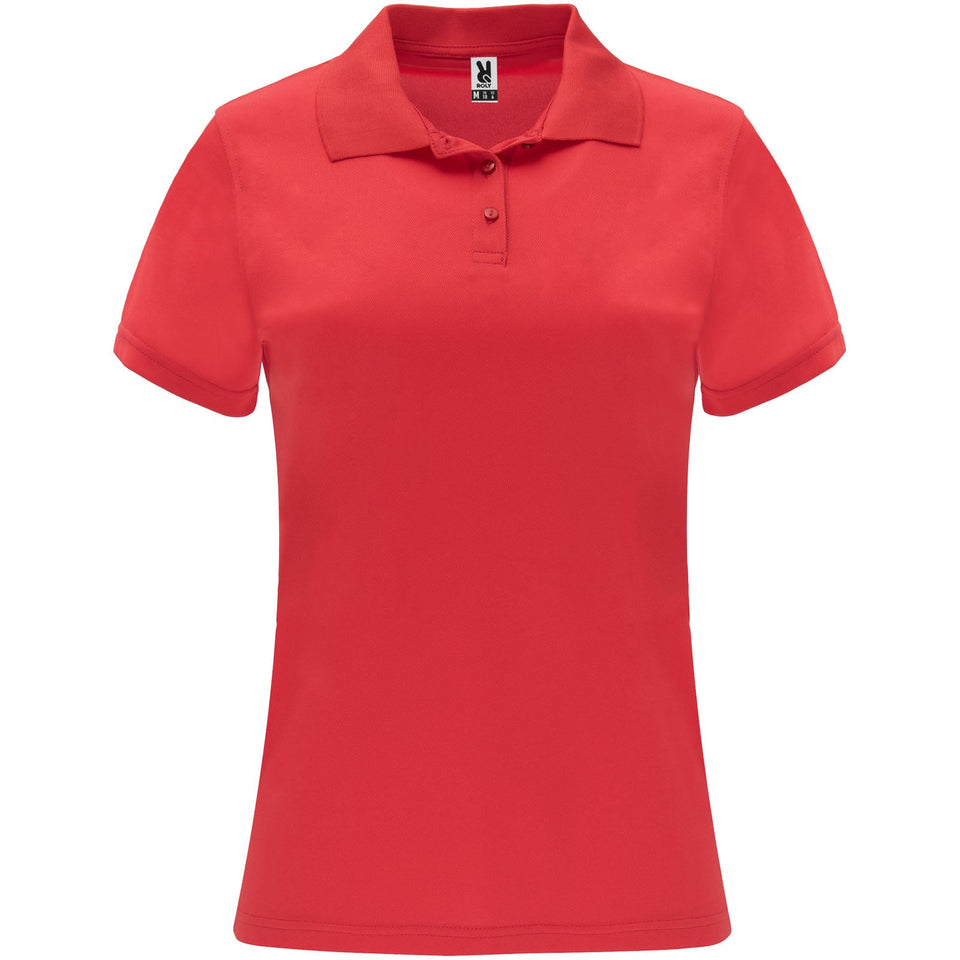 Polo sportiva a maniche corte da donna Monzha personalizzato con logo - Pubblienne