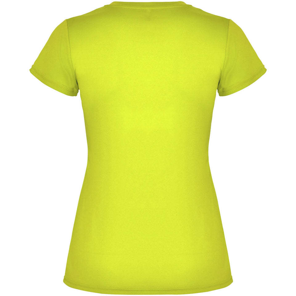 T-shirt sportiva a maniche corte da donna Montecarlo personalizzato con logo - Pubblienne