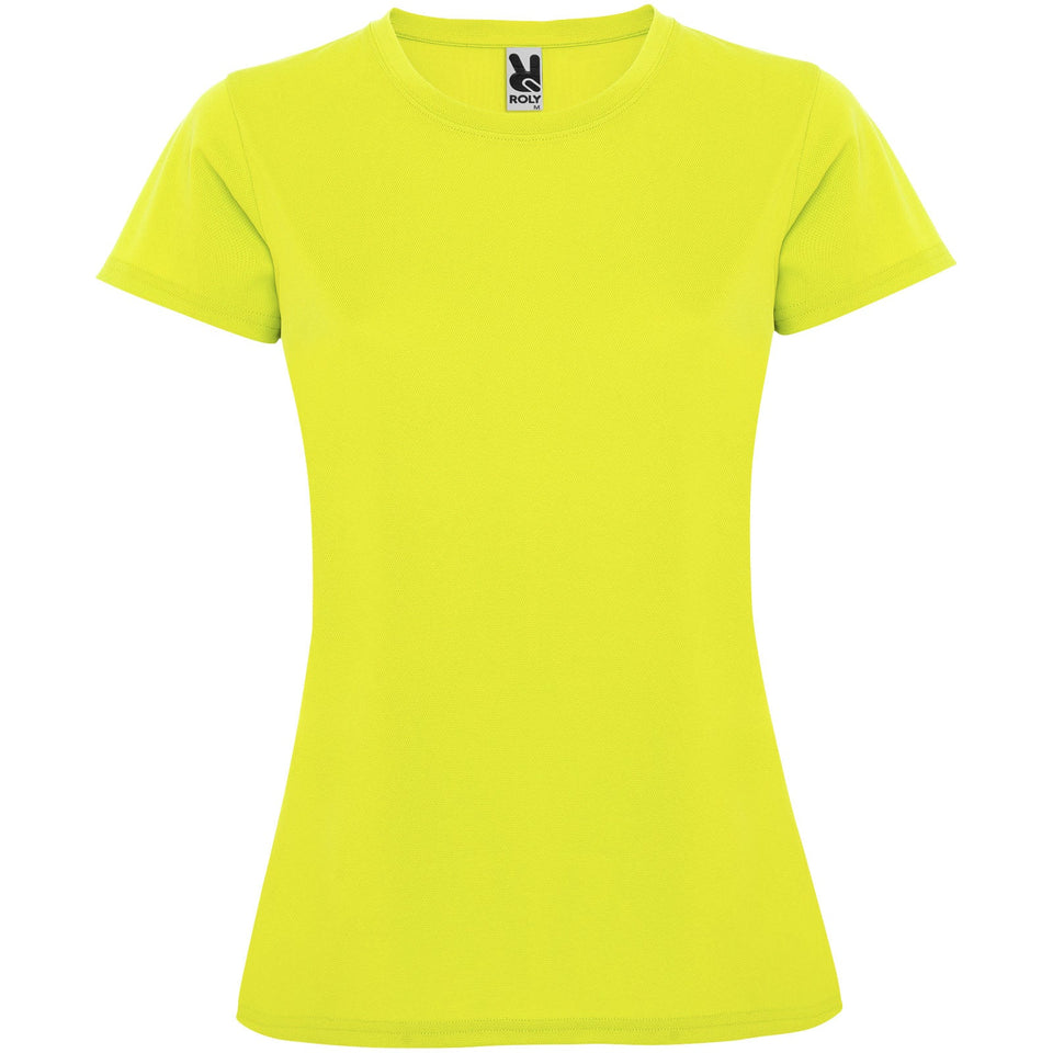 T-shirt sportiva a maniche corte da donna Montecarlo personalizzato con logo - Pubblienne