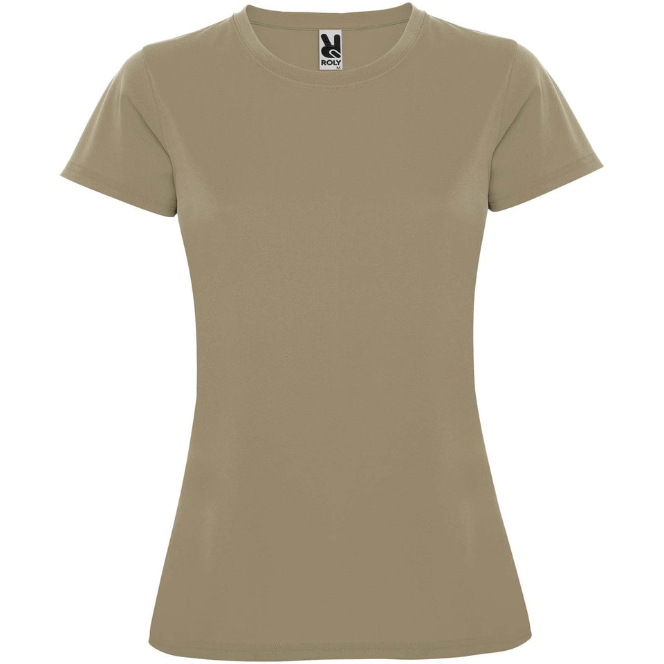 T-shirt sportiva a maniche corte da donna Montecarlo personalizzato con logo - Pubblienne