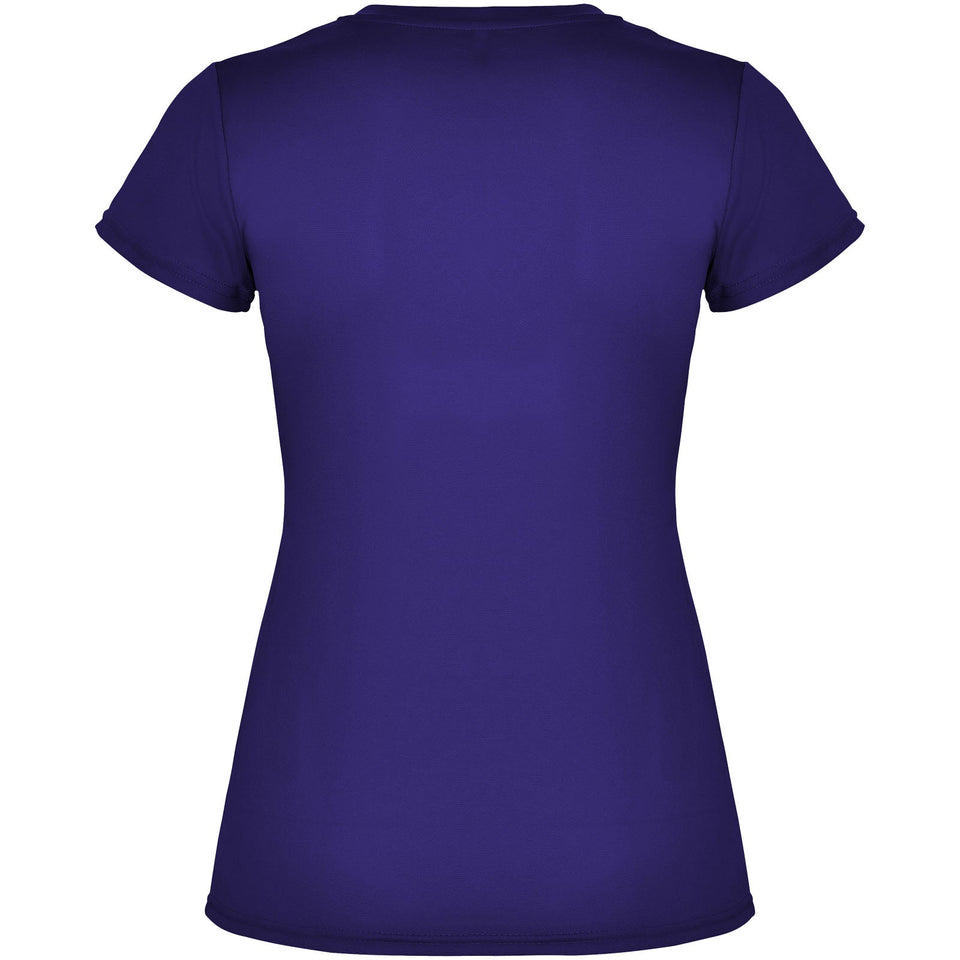 T-shirt sportiva a maniche corte da donna Montecarlo personalizzato con logo - Pubblienne
