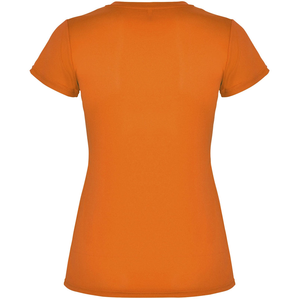 T-shirt sportiva a maniche corte da donna Montecarlo personalizzato con logo - Pubblienne