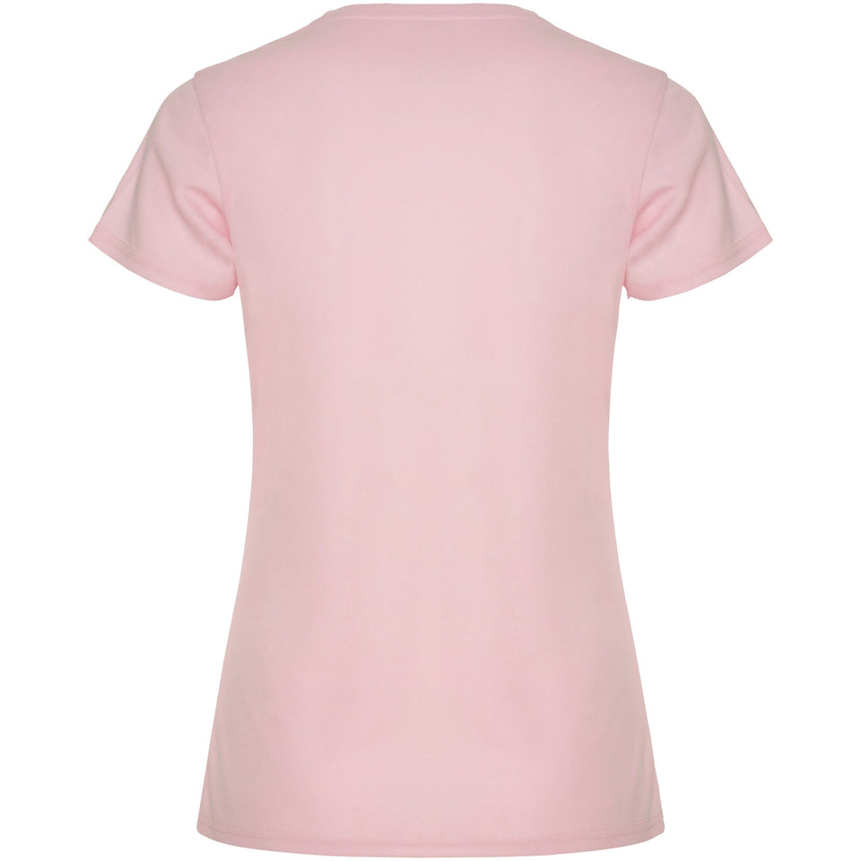 T-shirt sportiva a maniche corte da donna Montecarlo personalizzato con logo - Pubblienne
