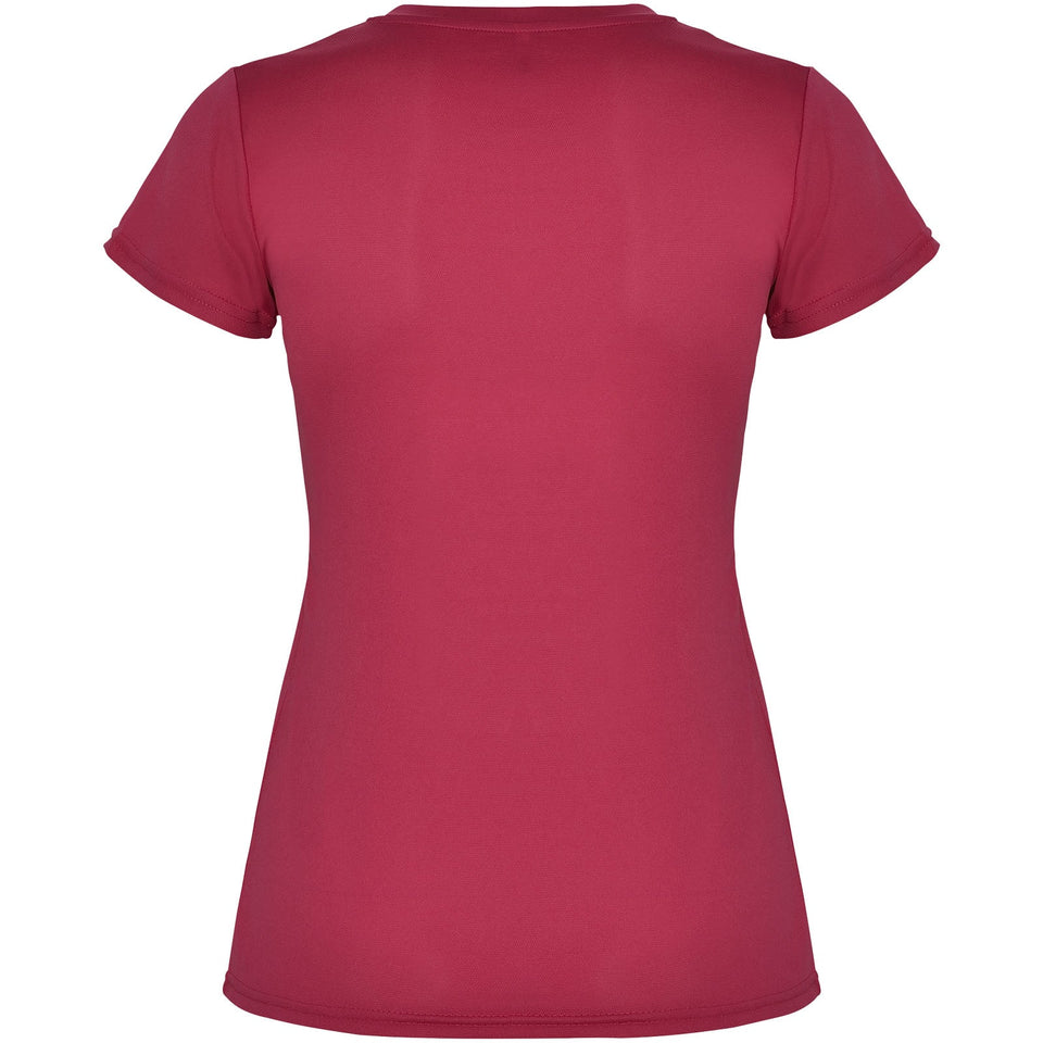 T-shirt sportiva a maniche corte da donna Montecarlo personalizzato con logo - Pubblienne